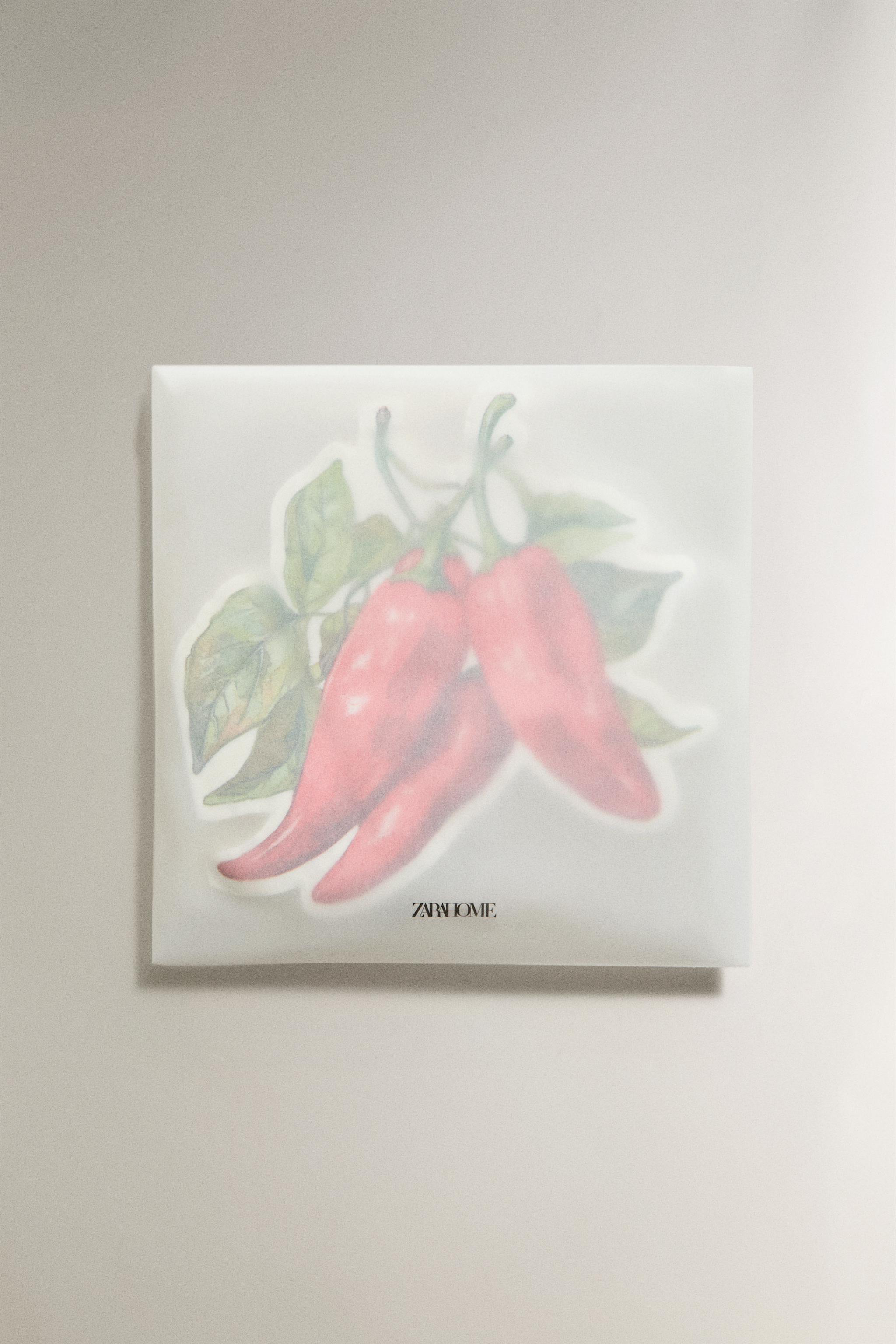 LOT DE 20 SERVIETTES DE TABLE EN PAPIER PIMENTS